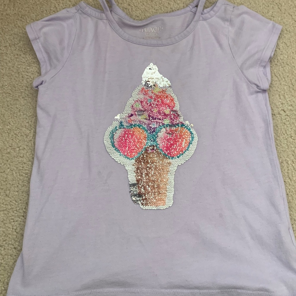 FLIP Sequin Ice cream cone shirt